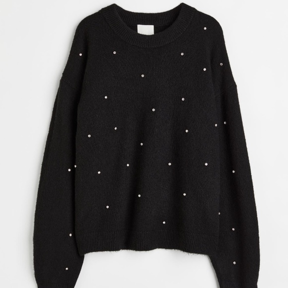 NWOT H&M sweater with rhinestones - Picture 1 of 6